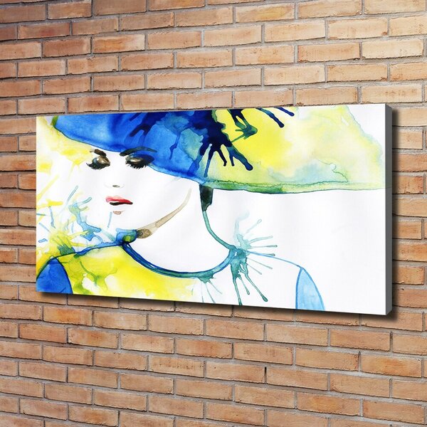 Moderní fotoobraz canvas na rámu Žena s kloboukem oc-93398336