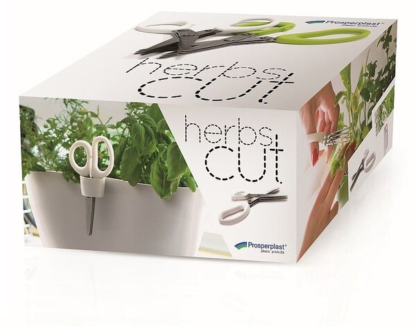 Prosperplast Nůžky na bylinky HERBA bílé/zelené 13cm