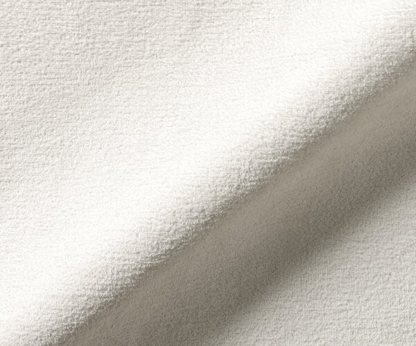 DELIFE Jídelní židle Nube-Flex bouclé měkký béžová podnož bílá 360° otočný houpací funkce taštičkové pružiny