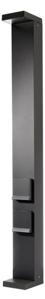 Deko-Light sloupek se zásuvkami Lerna 1000, 7,4 W, 3000/4000K, 220-240V 237 lm 120 mm tmavěšedá IP 65 733070