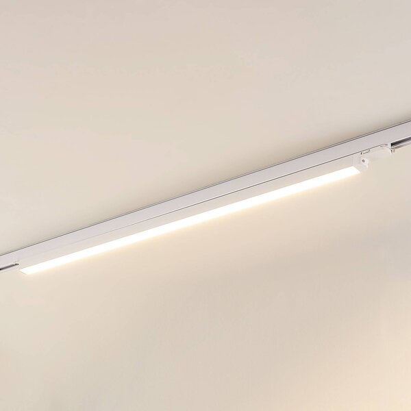 Arcchio LED lištové svítidlo Harlow, bílé, 109 cm, 3 000 K, Bílá / opál, Pracovna / kancelář, Hliník, Moderní