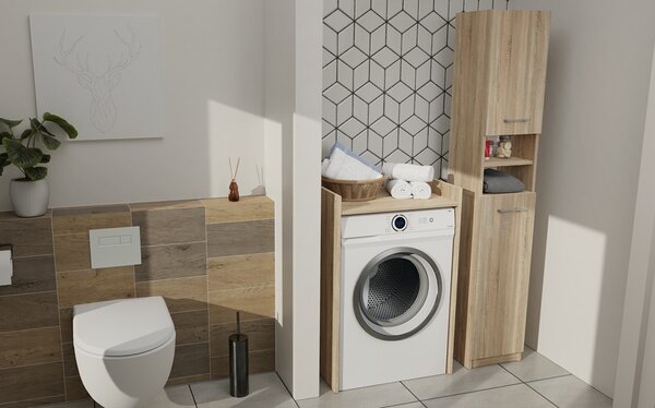 TP Living Koupelnová skříňka nad pračku Hudson dub sonoma
