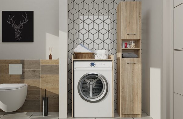 TP Living Koupelnová skříňka nad pračku Hudson dub sonoma