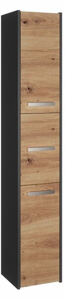 TP Living Koupelnová skříňka S33 170 cm antracit/dub artisan