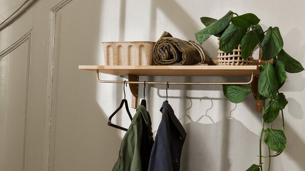 Ferm Living designové nástěnné police Sector Rack Shelf