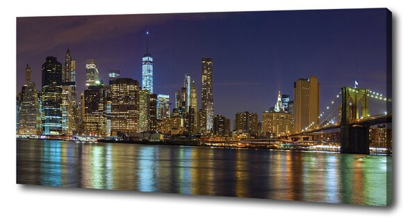 Foto-obraz canvas do obýváku Manhattan noc oc-94053969