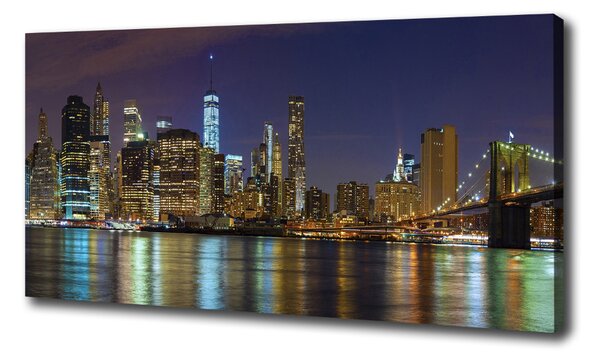 Foto-obraz canvas do obýváku Manhattan noc oc-94053969
