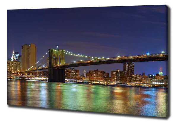 Foto-obraz canvas do obýváku Manhattan noc oc-94053969
