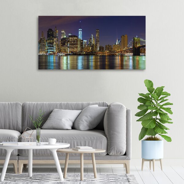Foto-obraz canvas do obýváku Manhattan noc oc-94053969
