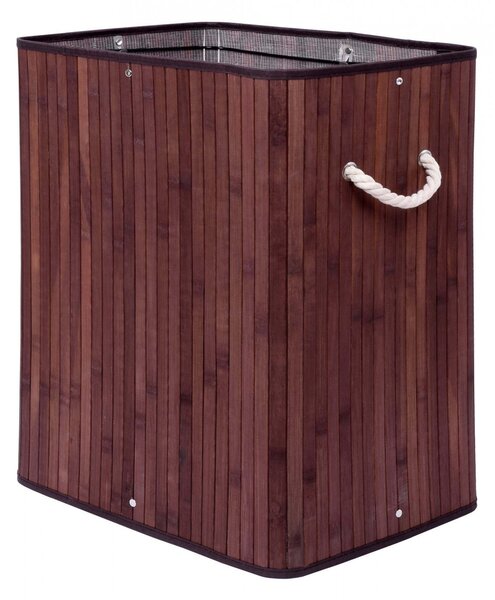 TZB Bambusový koš na prádlo SOREN II 100 l wenge