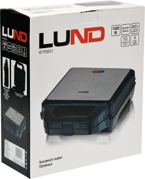 LUND Toustovač 1400W 4 plotnový Lund