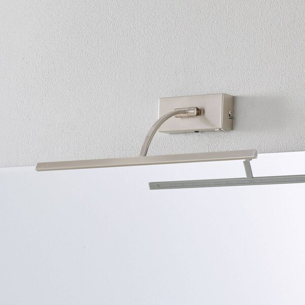 Freelight LED nástěnné světlo Matisse, šířka 45 cm, stříbrná, stmívatelný, Chrom / stříbro, Obývací pokoj / jídelna, kov, Moderní