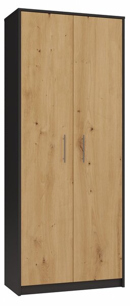 TP Living Knihovna OLIV 2D antracit/dub artisan