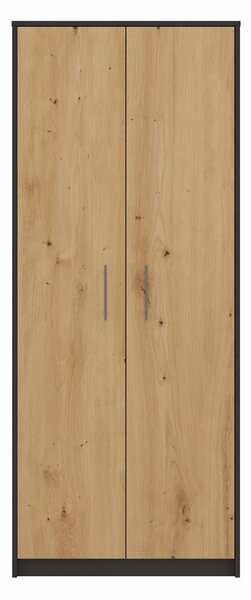 TP Living Knihovna OLIV 2D antracit/dub artisan