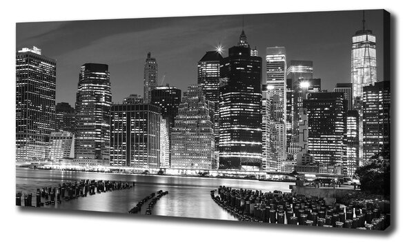 Foto obraz na plátně Manhattan noc oc-94703555