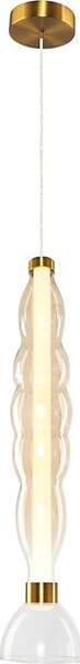 LED Lustr na lanku LUCCO LED/18W/230V pr. 15 cm zlatá