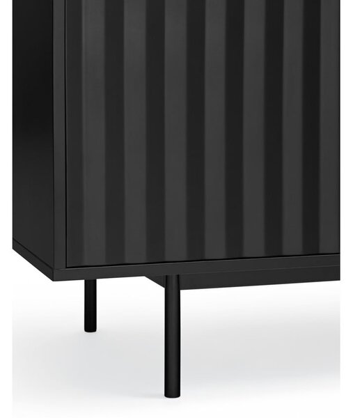 Černá nízká komoda 211x80 cm Sierra – Teulat