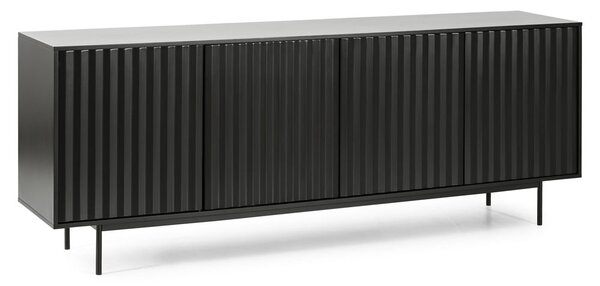 Černá nízká komoda 211x80 cm Sierra – Teulat