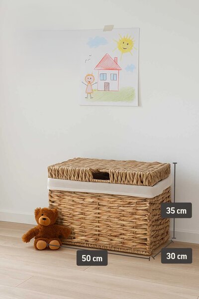 Truhla WANDA, vodní hyacint, šířka 50 cm, natur
