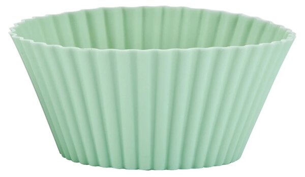 Silikonové košíčky na muffiny KitchenCraft 12 ks zelené nepřilnavé opakovaně použitelné do trouby a myčky KCSILCUPCASES