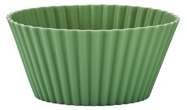 Silikonové košíčky na muffiny KitchenCraft 12 ks zelené nepřilnavé opakovaně použitelné do trouby a myčky KCSILCUPCASES