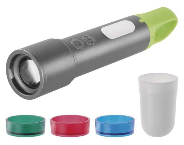 EMOS LED nabíjecí kovová svítilna, 600 lm, 1 200 mAh P3118