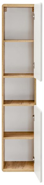 Koupelnová vysoká skříňka ARUBA WHITE 35 cm