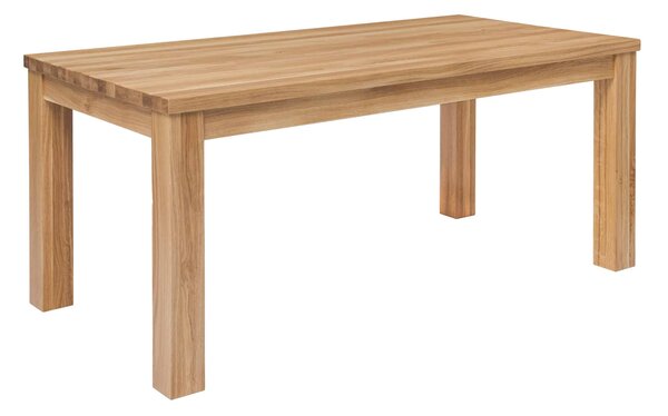Jídelní stůl Korund z dubu lakovaný (deska 4 cm) - 1400x900x40mm