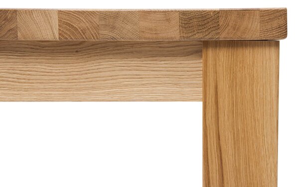 Jídelní stůl Korund z dubu lakovaný (deska 4 cm) - 1400x900x40mm