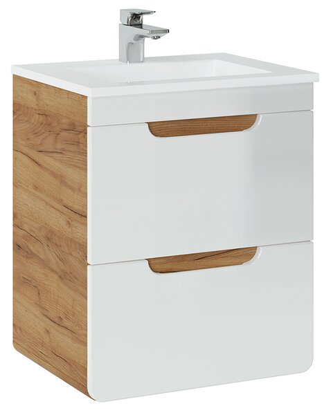 Koupelnová skříňka pod umyvadlo ARUBA WHITE 50 cm