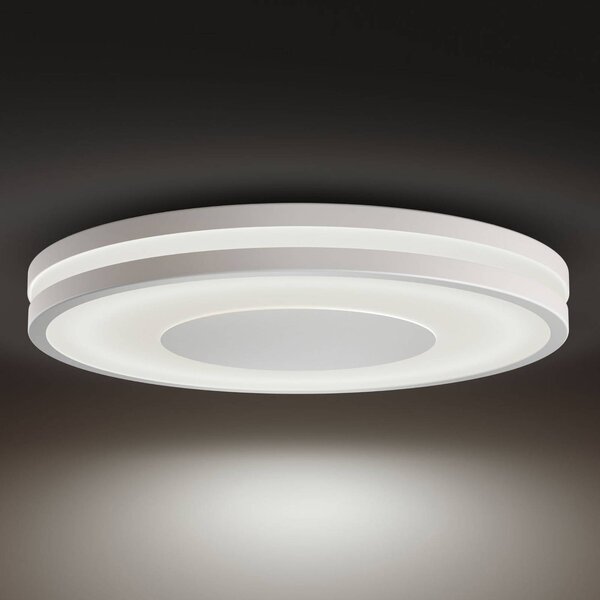 Philips Hue White Ambiance Being stropní světlo bílé, stmívatelný, Bílá / opál, Obývací pokoj / jídelna, Hliník, Moderní