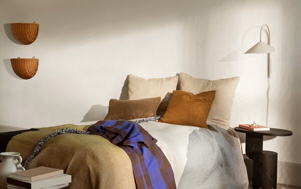 Ferm Living designové nástěnné úložné boxy Braided Wall Pockets (2 kusy)