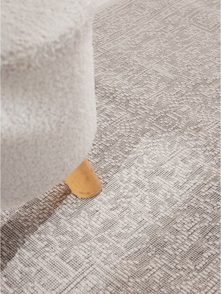 Vnitřní a venkovní běhoun v šedé a slonovinové barvě 80x250 cm Duet Kona – NORTHRUGS