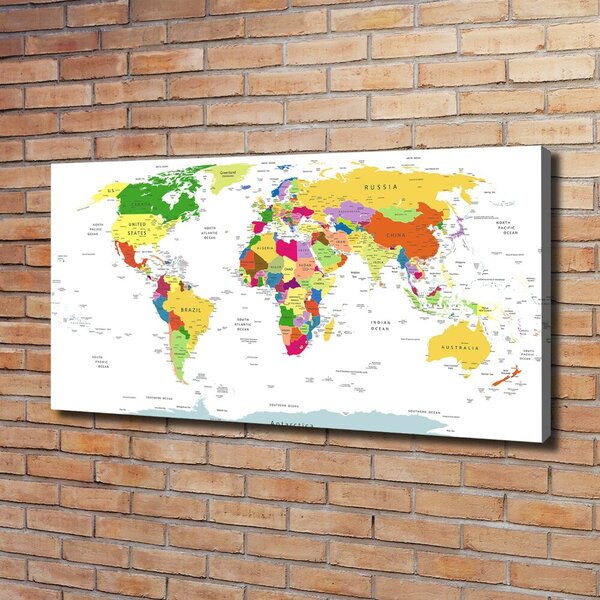 Foto obraz canvas Mapa světa oc-96052492