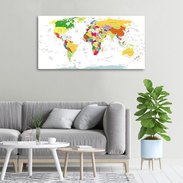 Foto obraz canvas Mapa světa oc-96052492