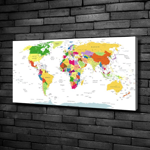 Foto obraz canvas Mapa světa oc-96052492