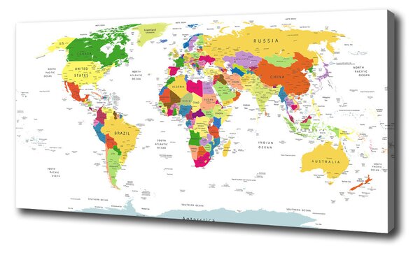 Foto obraz canvas Mapa světa oc-96052492