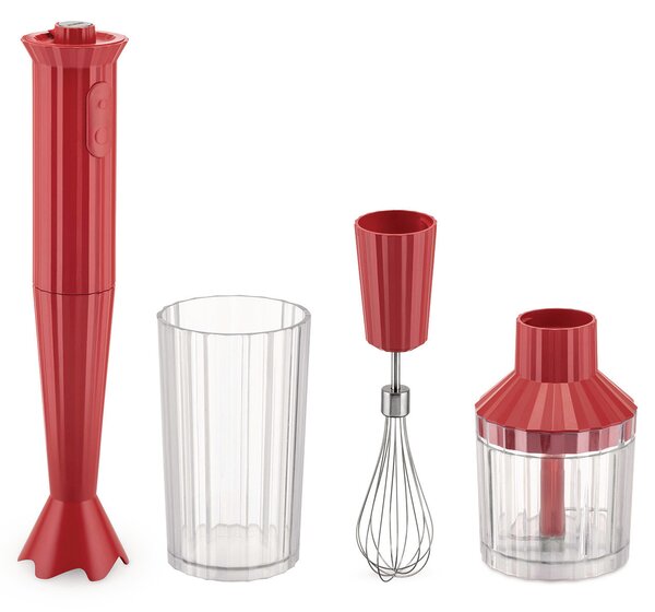 Alessi designové ruční mixéry s odměrným hrnkem Plissé