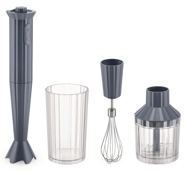 Alessi designové ruční mixéry s odměrným hrnkem Plissé
