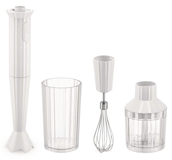 Alessi designové ruční mixéry s odměrným hrnkem Plissé