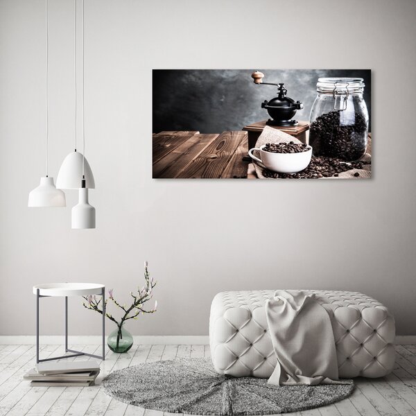 Foto obraz skleněný horizontální Mlýnek na kávu osh-96066762