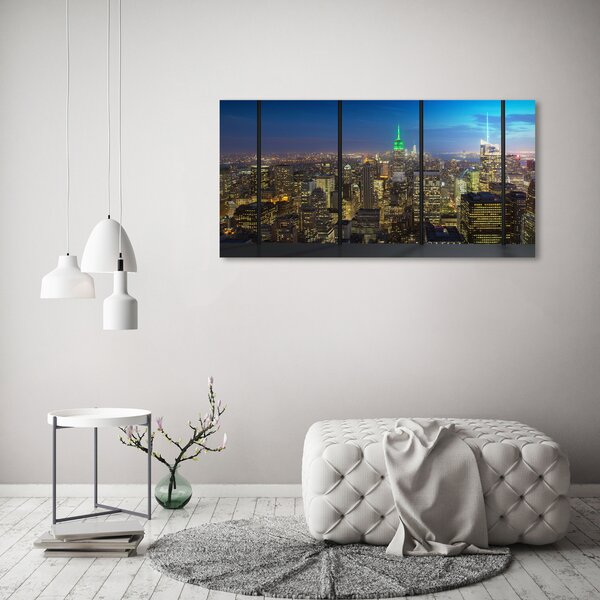 Moderní fotoobraz canvas na rámu New York noc oc-96183683