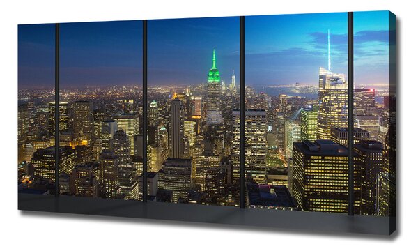 Moderní fotoobraz canvas na rámu New York noc oc-96183683
