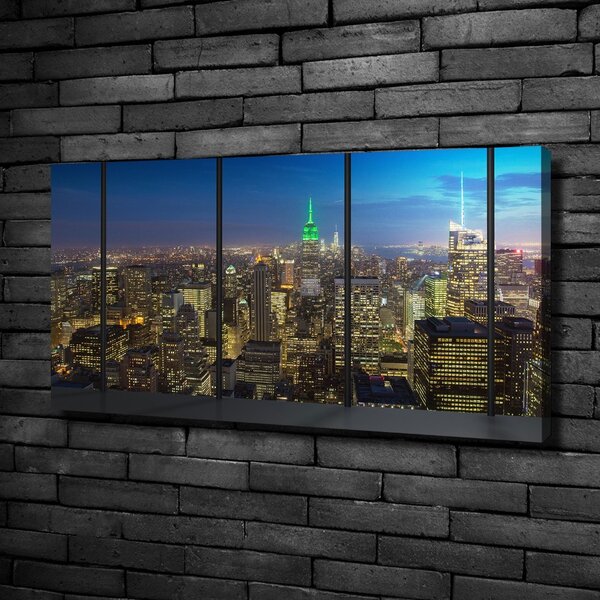 Moderní fotoobraz canvas na rámu New York noc oc-96183683