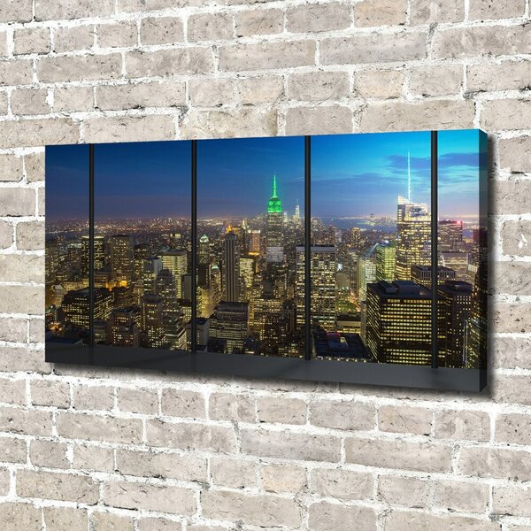 Moderní fotoobraz canvas na rámu New York noc oc-96183683