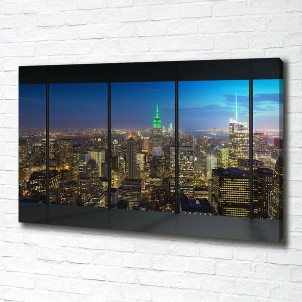 Moderní fotoobraz canvas na rámu New York noc oc-96183683