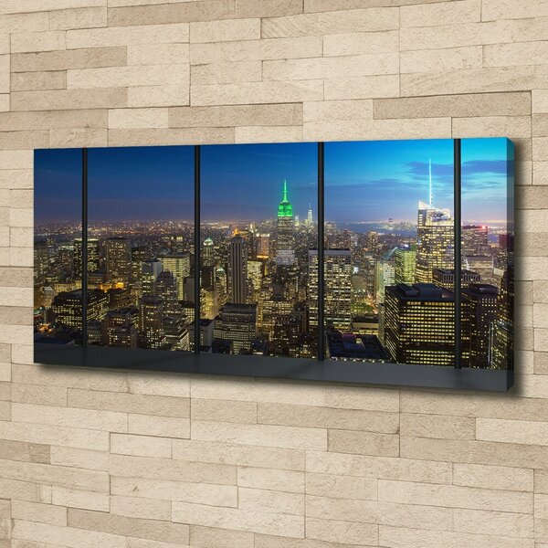 Moderní fotoobraz canvas na rámu New York noc oc-96183683