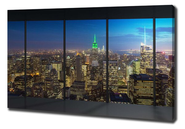 Moderní fotoobraz canvas na rámu New York noc oc-96183683