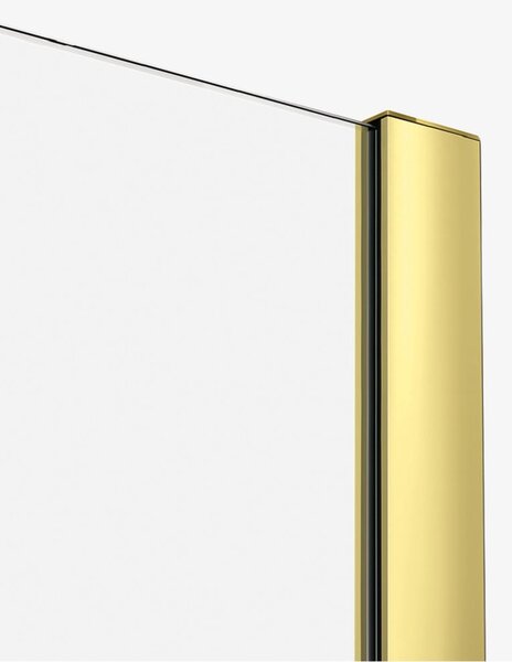New Trendy Smart Light Gold sprchové dveře 150 cm posuvné zlatá lesk/průhledné sklo EXK-4218