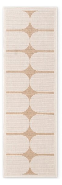 Vnitřní a venkovní běhoun v béžové a slonovinové barvě 80x250 cm Duet Bowen – NORTHRUGS